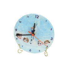 Glass Clock:18 cm